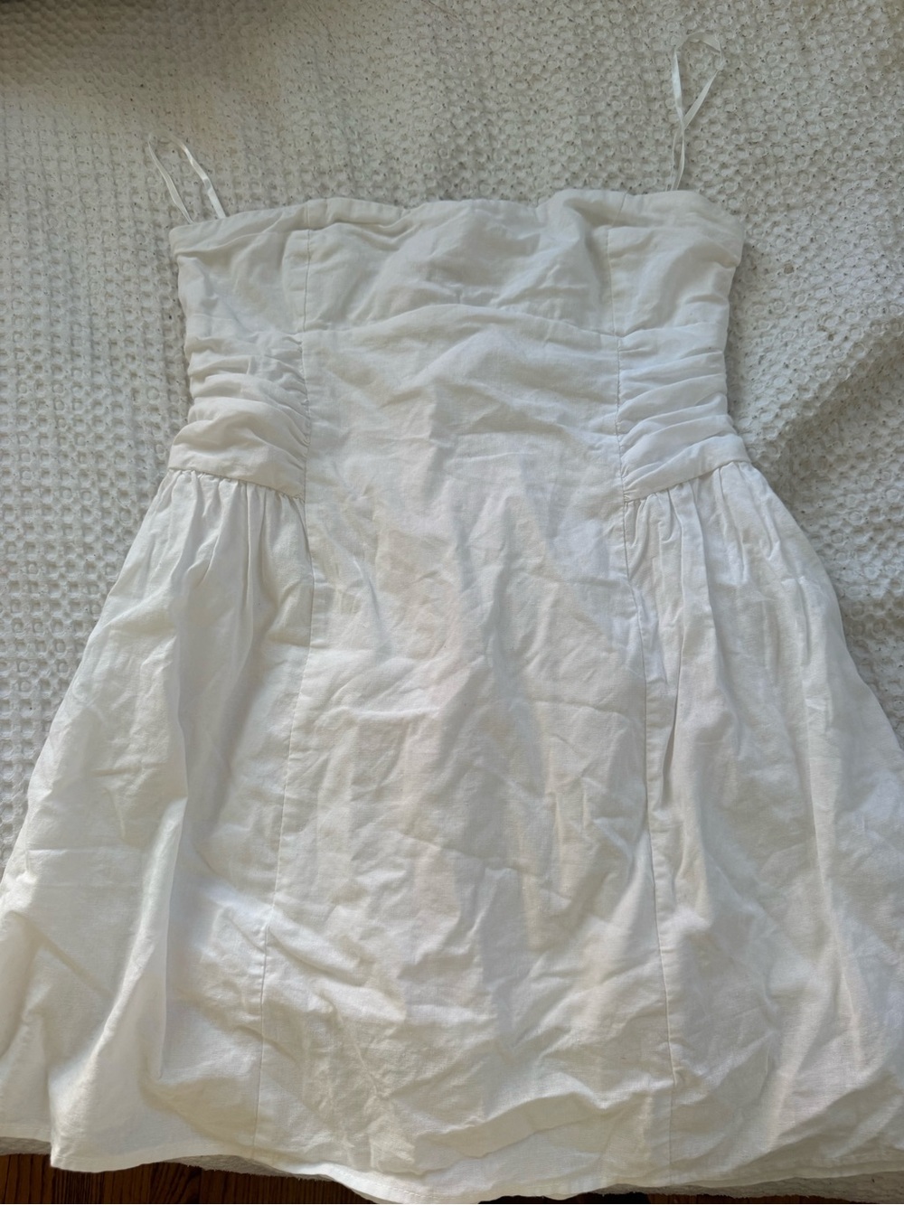 Princess Polly White Spaghetti Strap Mini Dress